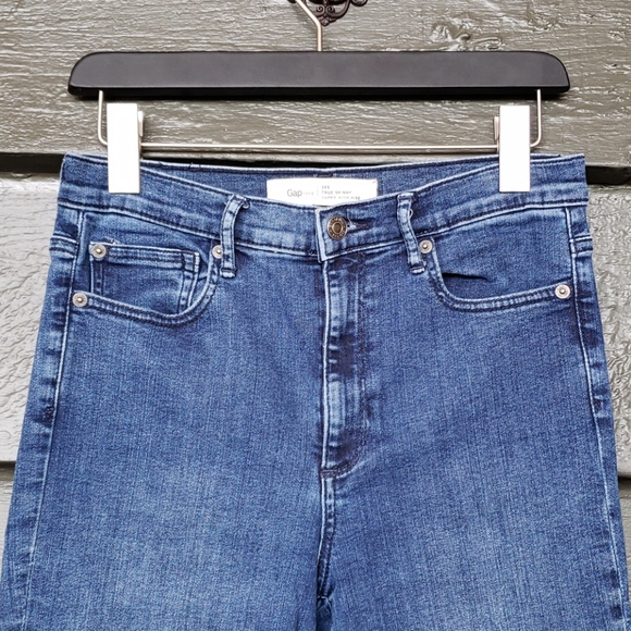 GAP Elliot Lake Wash Denim High Rise True Skinny Jeans sz 28/6 Short Women's - Picture 7 of 16